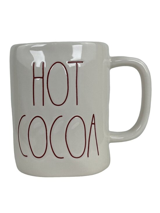 Rae Dunn Other - Rae Dunn Artisan Collection Hot Cocoa Mug 16 Oz White Ceramic Red Letters 4.5"